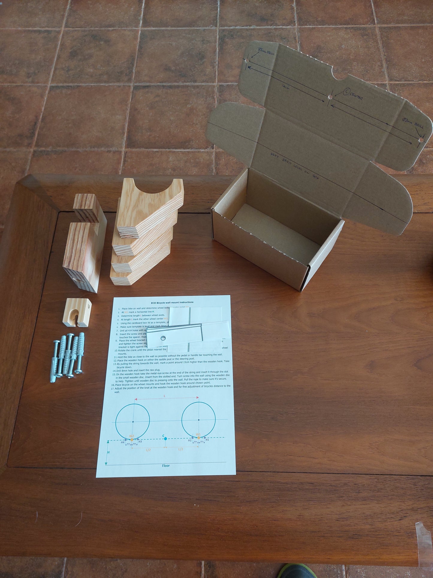 Minimalist Bike wall mount