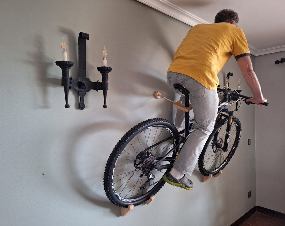 Bicycle wall hanger on sale