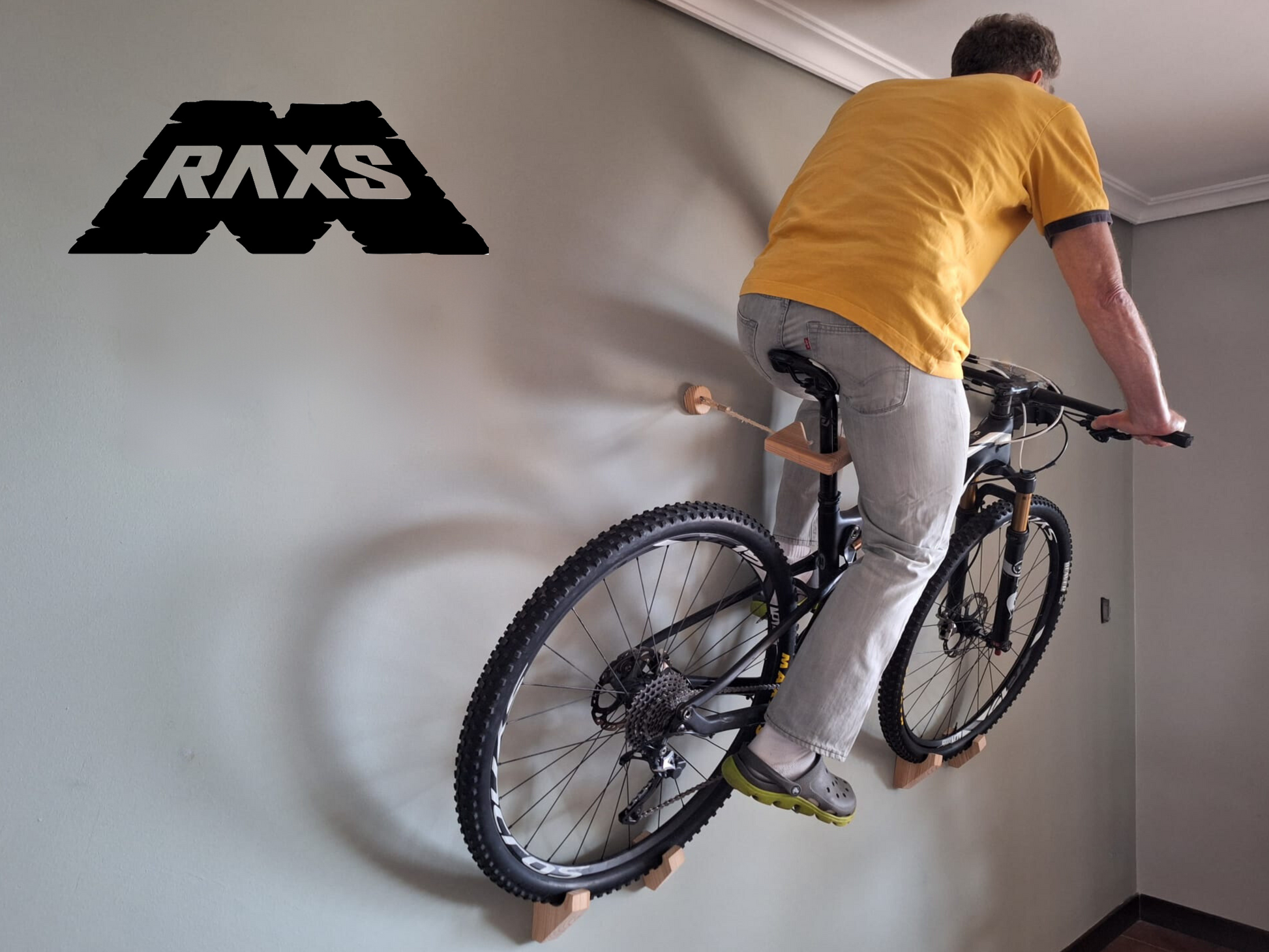madeco fahrrad wandhalterung Bike wall mount - handmade - wood - ECO