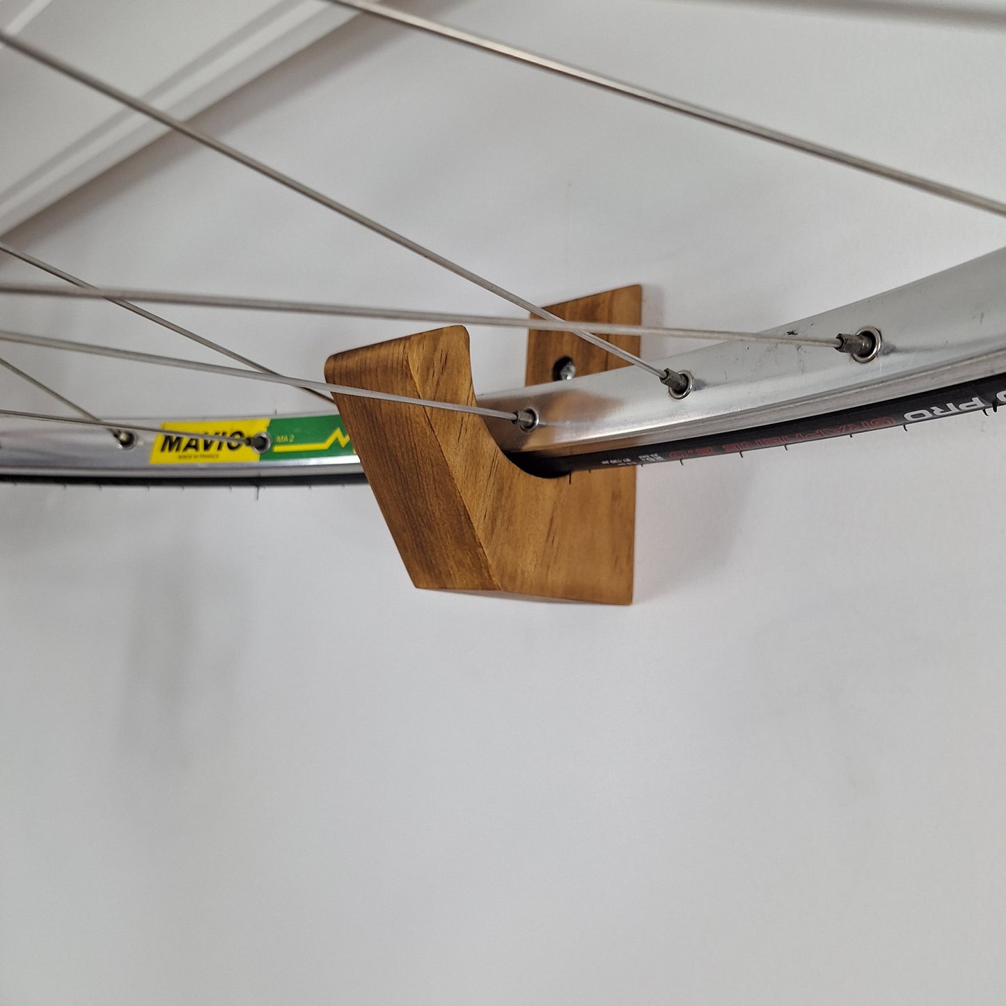 Wooden Ceiling Bike Mount – Minimalist Bike Storage for Small Spaces