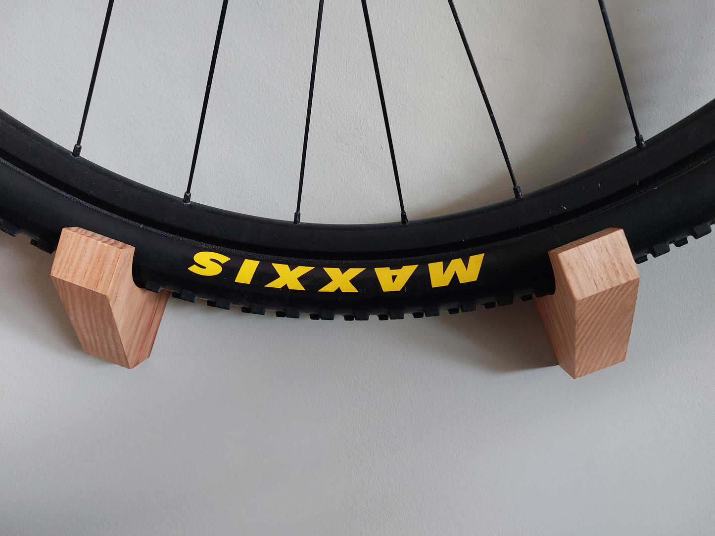 Bike wall mount - handmade - wood - ECO